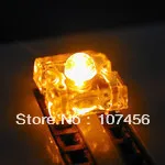 Vairumtirdzniecības Bezmaksas Piegāde (1000pcs) 5mm Piranja Super Plūsmas dzeltena LED+bezmaksas Piegāde 5mm gaismas diodes