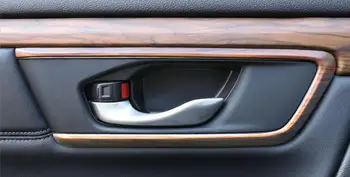 Viens Komplekts Koka Chrome Honda CRV 2017 Automašīnas salona Durvju Roktura Vāciņš Apdares Auto Stils Aksesuāri