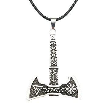 Viking Cirvis Valknut Kompass Slāvu Amuletu Skandināvu Rūnas Rotaslietas Vīriešu Kulons, Kaklarota, Skandināvijas Talismans