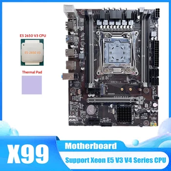 X99 LGA2011 Pamatplates-3 Datoru Mātesplati Atbalsta DDR4 ECC RAM Atmiņas Ar E5 2650 V3 CPU+Thermal Pad
