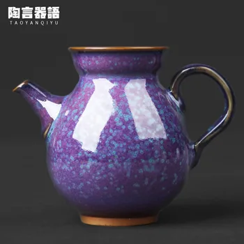 Yuzhou Junyao rokas kafijas alus pot eļļas piliens Tianmu glazūru kristāla tekstūra pot dzērienu, tējas taisnīgi ūdens kauss