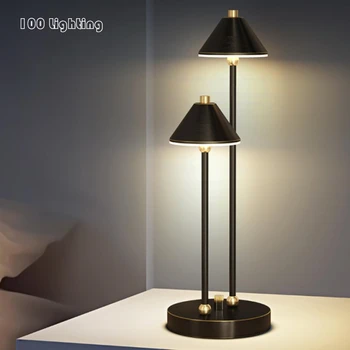 Zelta Black LED Galda Lampa, Sēņu Formas, Viesnīcas Istabas Gultas Viesistaba, Rakstāmgalds, Gaismas Minimālisma Atmosfēru Apgaismes Ķermeņi Home Deco