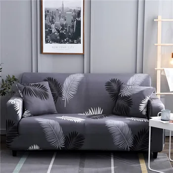 Ziedu Drukas Stiept Elastīgs sofa cover dīvāns dvieļu neslīdīgu dīvānu pārvalki dzīvojamā istaba, pilnībā ietin pret putekļiem