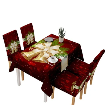 Ziemassvētku Galdauts Krēslu Vāka Apdare Galdauts, Kāzu Dekorēšana Galda Segums Galdauts, Galda Segums Ūdensnecaurlaidīgs Laukums