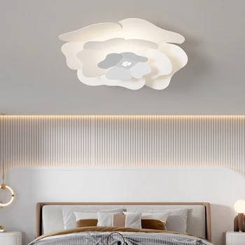 Ziemeļvalstu jaunu guļamistabu griestu gaismas, virtuve, ēdamistaba LED griestu gaismas mūsdienu ziedu mājas apgaismojums spīdumu AC110V-260V