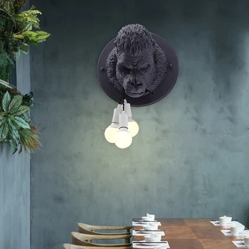 Ziemeļvalstu orangutan bite līniju, sienas lampas dzīvojamā istabā studiju guļamistaba kafijas restorāns apģērbs karstā pot, veikals dzīvnieku atrakciju parks, lam