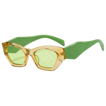 Zīmola Dizaineru Saulesbrilles Sieviešu Neregulāra Saules Brilles Vintage, Saulesbrilles Sieviešu Mirdzēt Modes Brilles UV400 Gafas De Sol