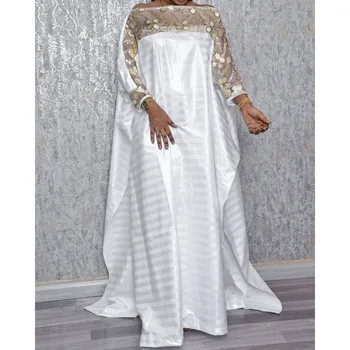 Āfrikas Kleitas Sievietēm Sequin Marokas Kaftan Dubaija Abaya Musulmaņu Kleita Vaļīgas Drēbes Nigērijas Āfrikas Dashiki Drēbes Boubou Kleita