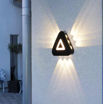 Āra LED sienas lampa koridors kāpņu sienas lampas pagalma durvju priekšā lampas villa balkons ūdensizturīgs sienas lampas