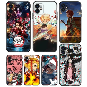Anime Demon Slayer Apple iPhone 13 12 11 mini 8 7 6S 6 XS XR X 5 5S SE 